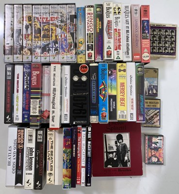 Lot 166 - THE BEATLES & RELATED VHS & DVDS.