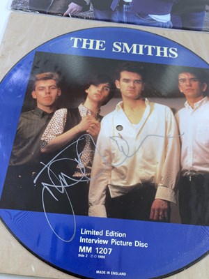 Lot 446 - THE SMITHS - JOHNNY MARR SIGNED LPS/7".