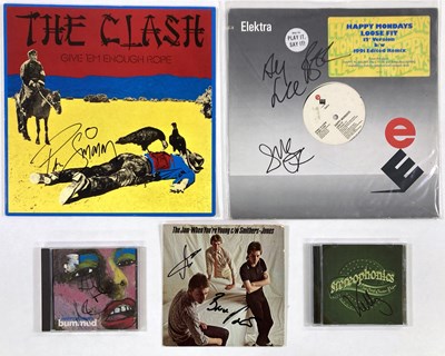 Lot 271 - INDIE AND PUNK - SIGNED ITEMS INC HAPPY MONDAYS.