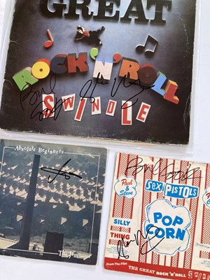 Lot 439 - THE SEX PISTOLS/THE CLASH/THE JAM- SIGNED ITEMS.