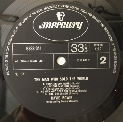 Lot 34 - DAVID BOWIE - THE MAN WHO SOLD THE WORLD LP - ORIGINAL UK 'DRESS SLEEVE' 'TONNY' MISPRINT - MERCURY 6338 041)