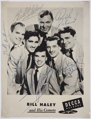 Lot 315 - BILL HALEY - SIGNED POSTCARDS.