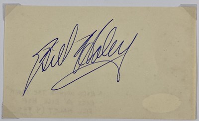 Lot 317 - BILL HALEY - SIGNED ITEMS.