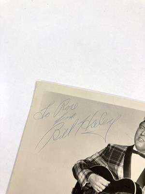 Lot 319 - BILL HALEY SIGNED ITEMS.