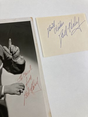 Lot 321 - BILL HALEY - SIGNED ITEMS.