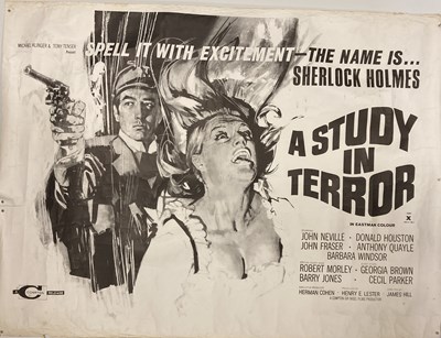 Lot 46 - CARRY ON HENRY POSTER / A STUDY IN TERROR
