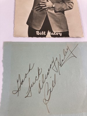 Lot 327 - BILL HALEY - SIGNED ITEMS.