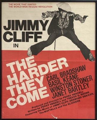 Lot 483 - JIMMY CLIFF - THE HARDER THEY COME ORIGINAL POSTER.