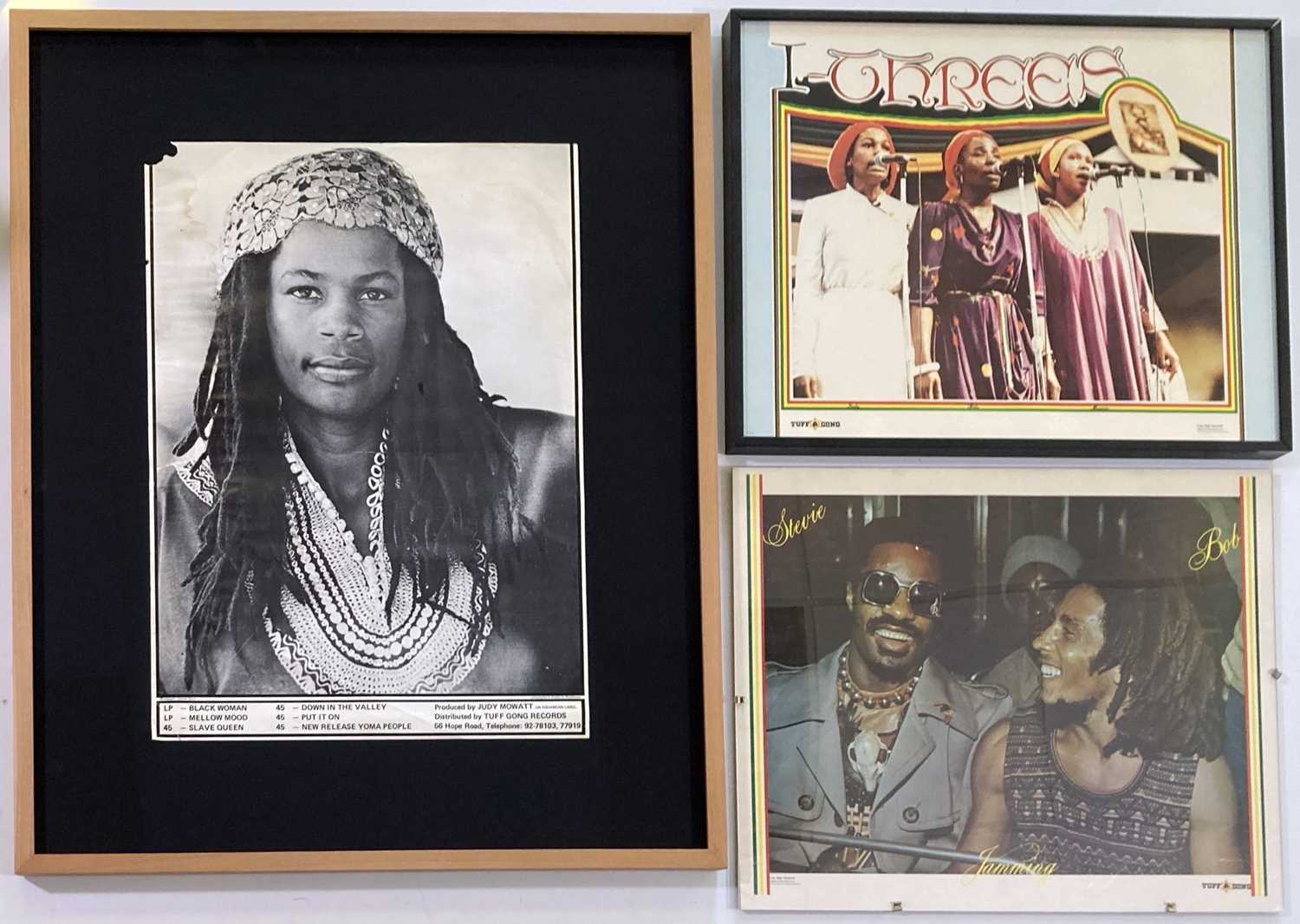 Lot 484 - BOB MARLEY / JUDY MOWATT - ORIGINAL TUFF GONG PROMOTIONAL POSTERS.