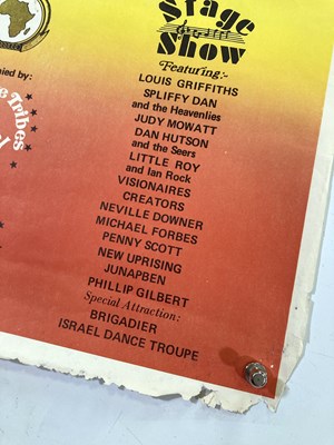 Lot 486 - REGGAE - ORIGINAL 1980 CONCERT POSTER - JUDY MOWATT AND MORE