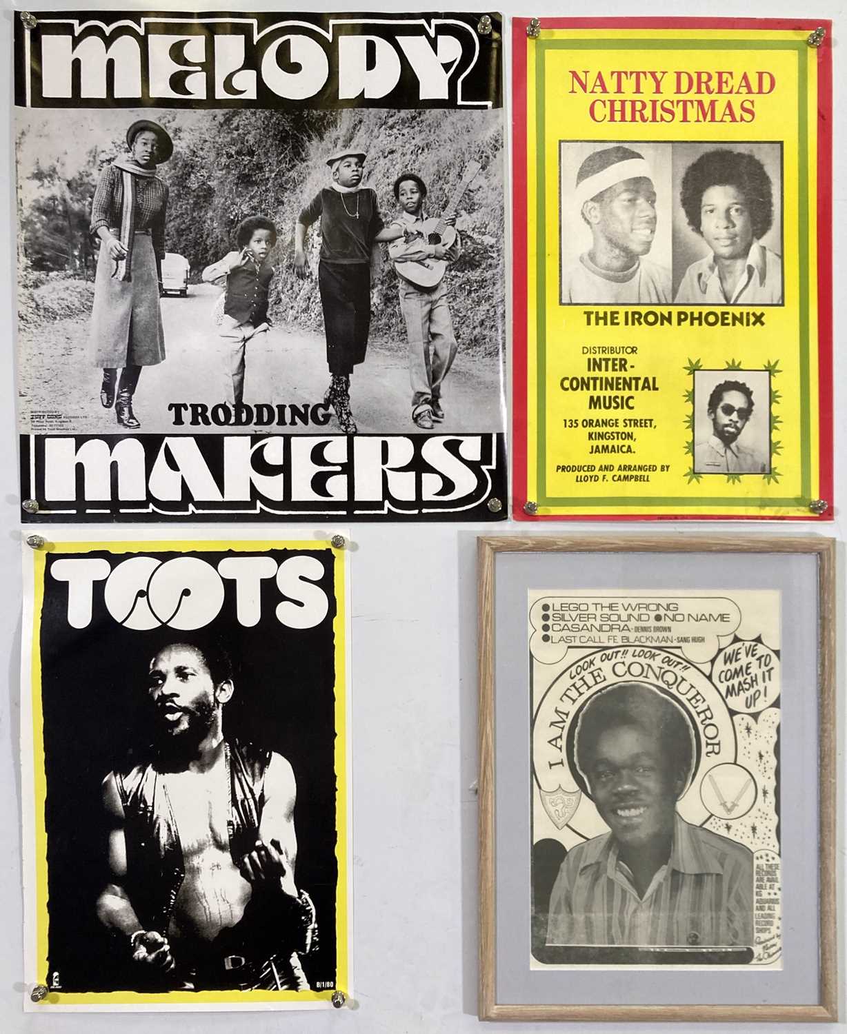 Lot 487 - ORIGINAL REGGAGE POSTERS INC TOOTS / TUFF GONG / ISLAND.