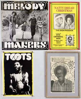 Lot 487 - ORIGINAL REGGAGE POSTERS INC TOOTS / TUFF GONG / ISLAND.