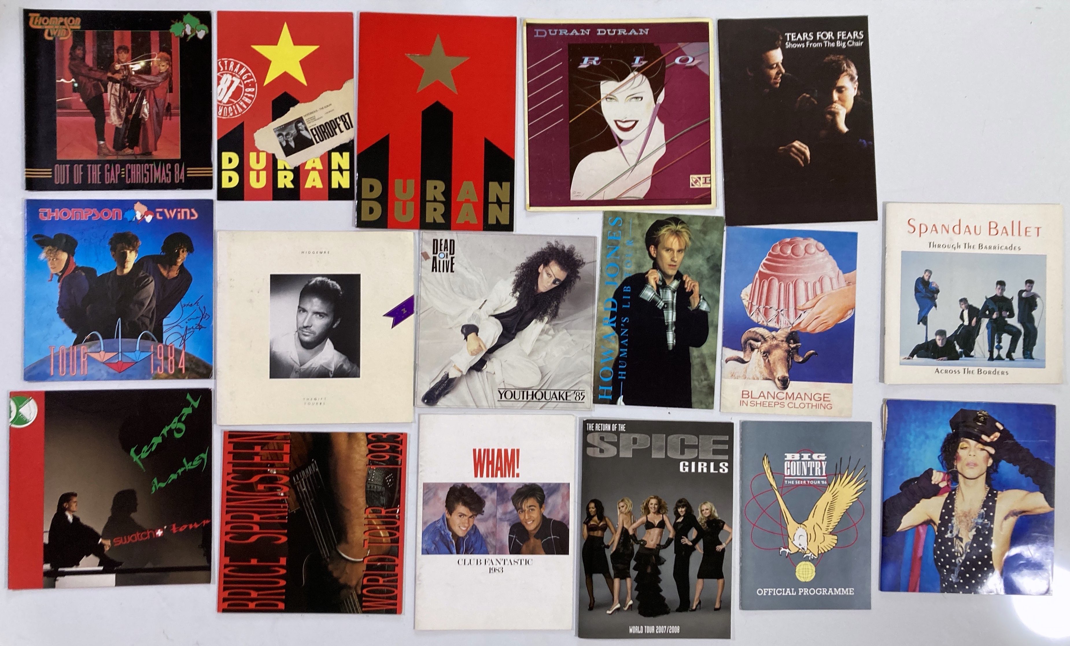 Lot 120 - 1980S CONCERT PROGRAMMES - SOME SIGNED INC