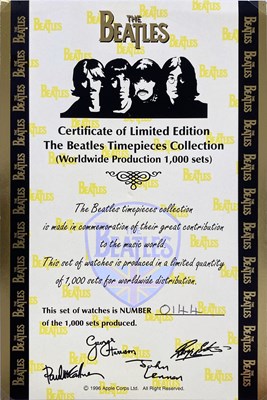 Lot 140 - BEATLES FOUR FACES LIMITED EDITION EDITION WATCH COLLECTION.