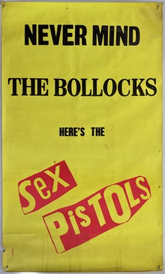 Lot 424 - SEX PISTOLS - ORIGINAL NEVER MIND THE BOLLOCKS POSTER.