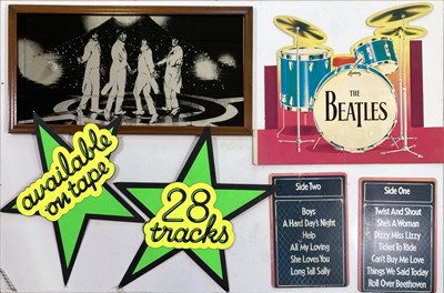 Lot 143 - THE BEATLES - SHOP DISPLAYS AND MIRROR.