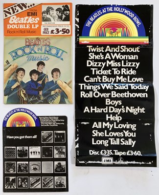 Lot 144 - THE BEATLES - SHOP DISPLAYS AND POSTERS.