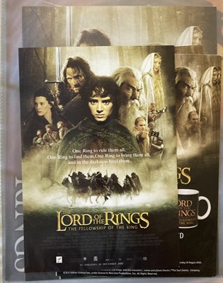 Lot 59 - LORD OF THE RINGS PROMOTIONAL MATERIALS AND IAN MCKELLEN SIGNED