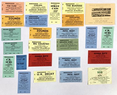Lot 137 - PUNK /  POST PUNK TICKET COLLECTION