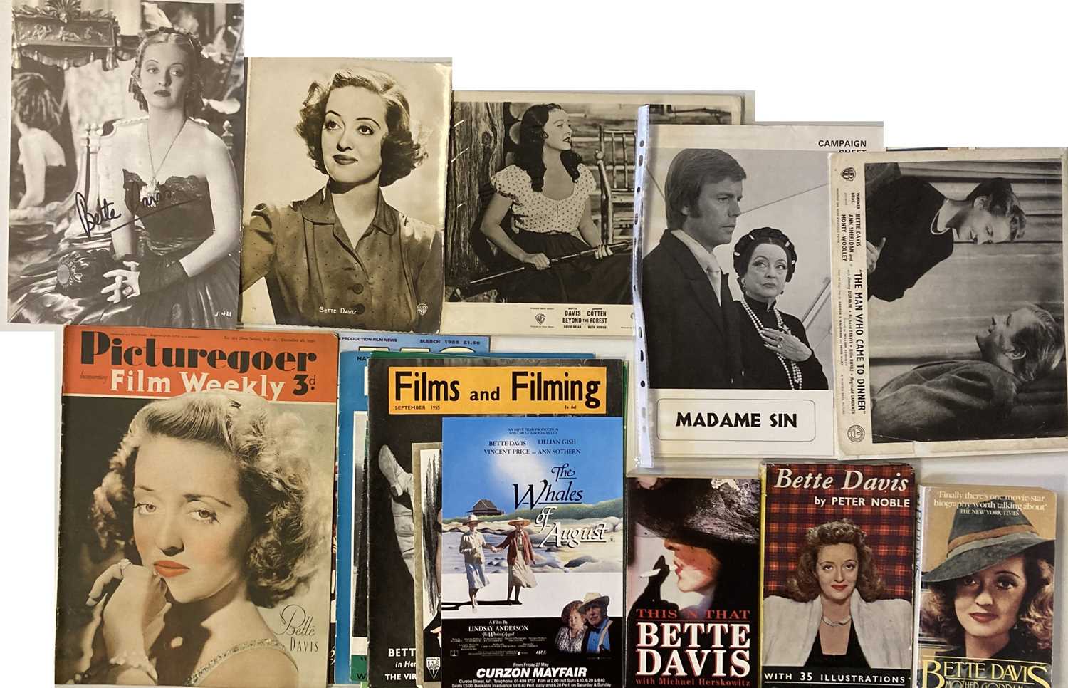 Lot 61 - BETTE DAVIS MEMORABILIA