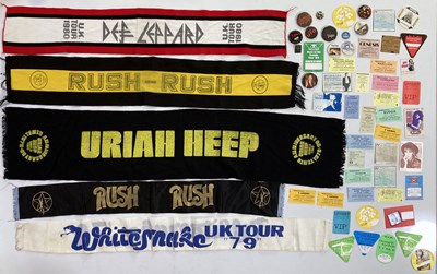 Lot 139 - CONCERT MEMORABILIA - TICKETS / SCARVES / PASSES.