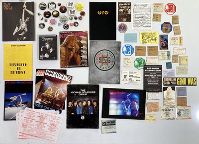 Lot 140 - CONCERT MEMORABILIA INC TICKETS / HANDBILLS / POSTERS / BADGES.