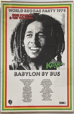 Lot 501 - BOB MARLEY US KAYA TOUR POSTER 1978.