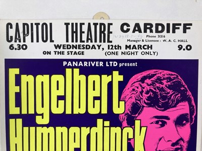 Lot 174 - MARY HOPKIN / ENGELBERT HUMPERDINCK ORIGINAL 1969 POSTER.