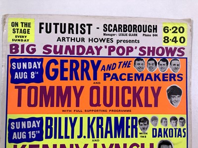 Lot 206 - THE KINKS / GERRY AND THE PACEMAKERS AND MORE - 1965 BILLING POSTER.