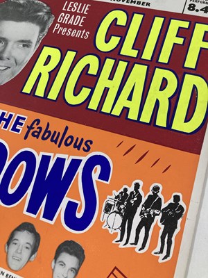 Lot 207 - CLIFF RICHARD / THE SHADOWS - ORIGINAL 1965 CONCERT POSTER.