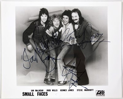 Lot 283 - SMALL FACES - SIGNED PROMO PHOTOGRAPH.