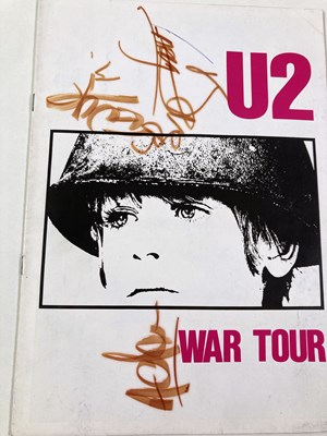 Lot 290 - U2 - SIGNED CONCERT PROGRAMME.