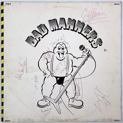 Lot 293 - BAD MANNERS - A SIGNED LP.