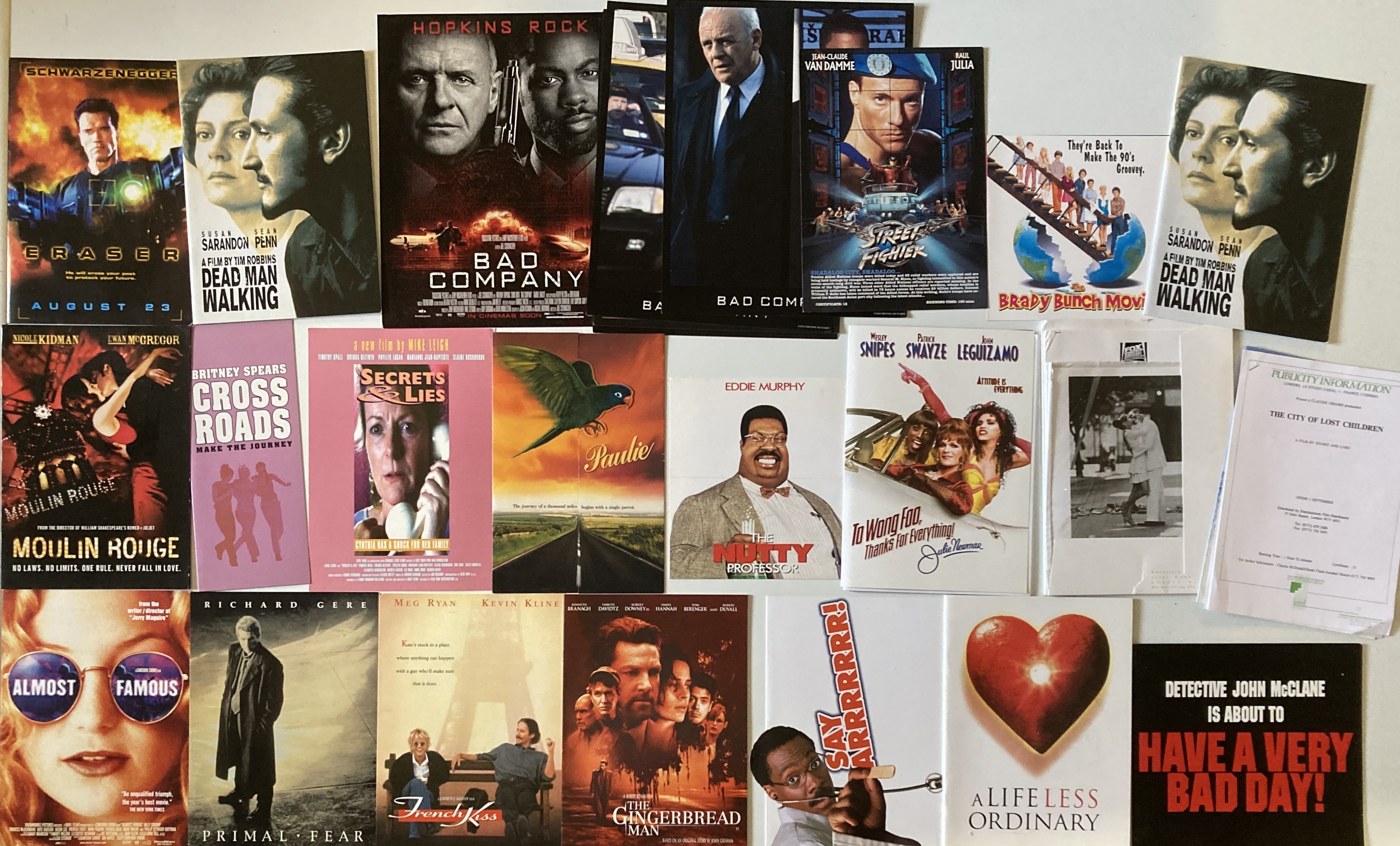 Promoting Films Lot 75 - FILM PROMOTIONAL MATERIALS