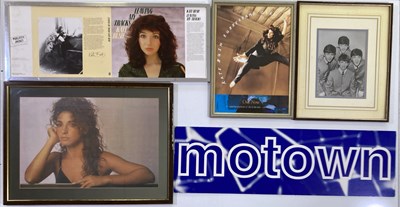 Lot 66 - FRAMED MUSIC MEMORABILIA / SHOP DISPLAYS AND MAGAZINES.