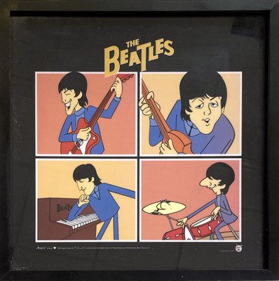 Lot 148 - BEATLES LIMITED EDITION CARTOON DISPLAY.