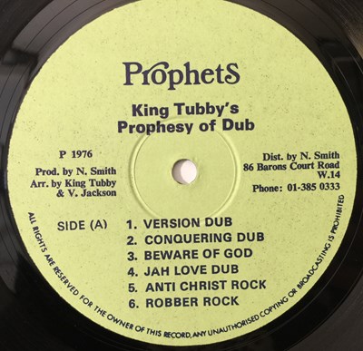 Lot 196 - YABBY YOU - KING TUBBY'S PROPHESY OF DUB LP (ORIGINAL UK PRESSING - PROPHETS RECORDS)