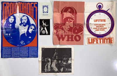 Lot 76 - THE WHO / GROUNDHOGS - ORIGINAL 1970S PROMOTIONAL ITEMS.