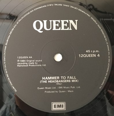 Lot 640 - QUEEN - HAMMER TO FALL 12" (WITHDRAWN SLEEVE - 12 QUEEN 4)