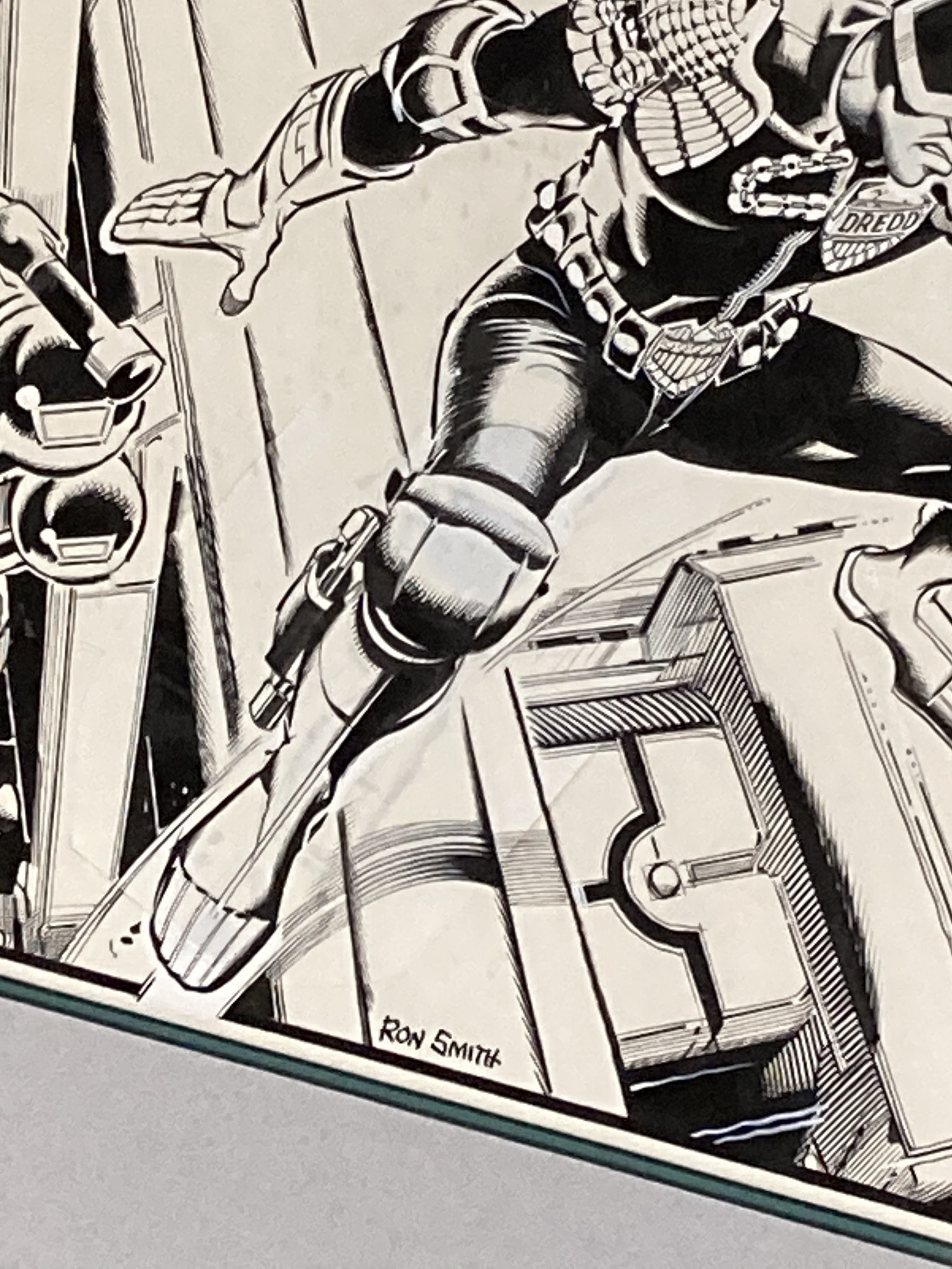 Lot 9 - 1983 JUDGE DREDD RON SMITH ORIGINAL ART