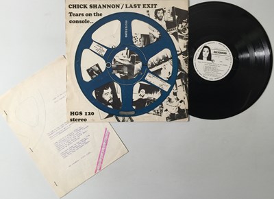 Lot 1261 - CHICK SHANNON & LAST EXIT - TEARS ON THE CONSOLE, (SWEAT ON THE STRINGS) LP (ORIGINAL UK COPY - HOLYGROUND HGS 120)