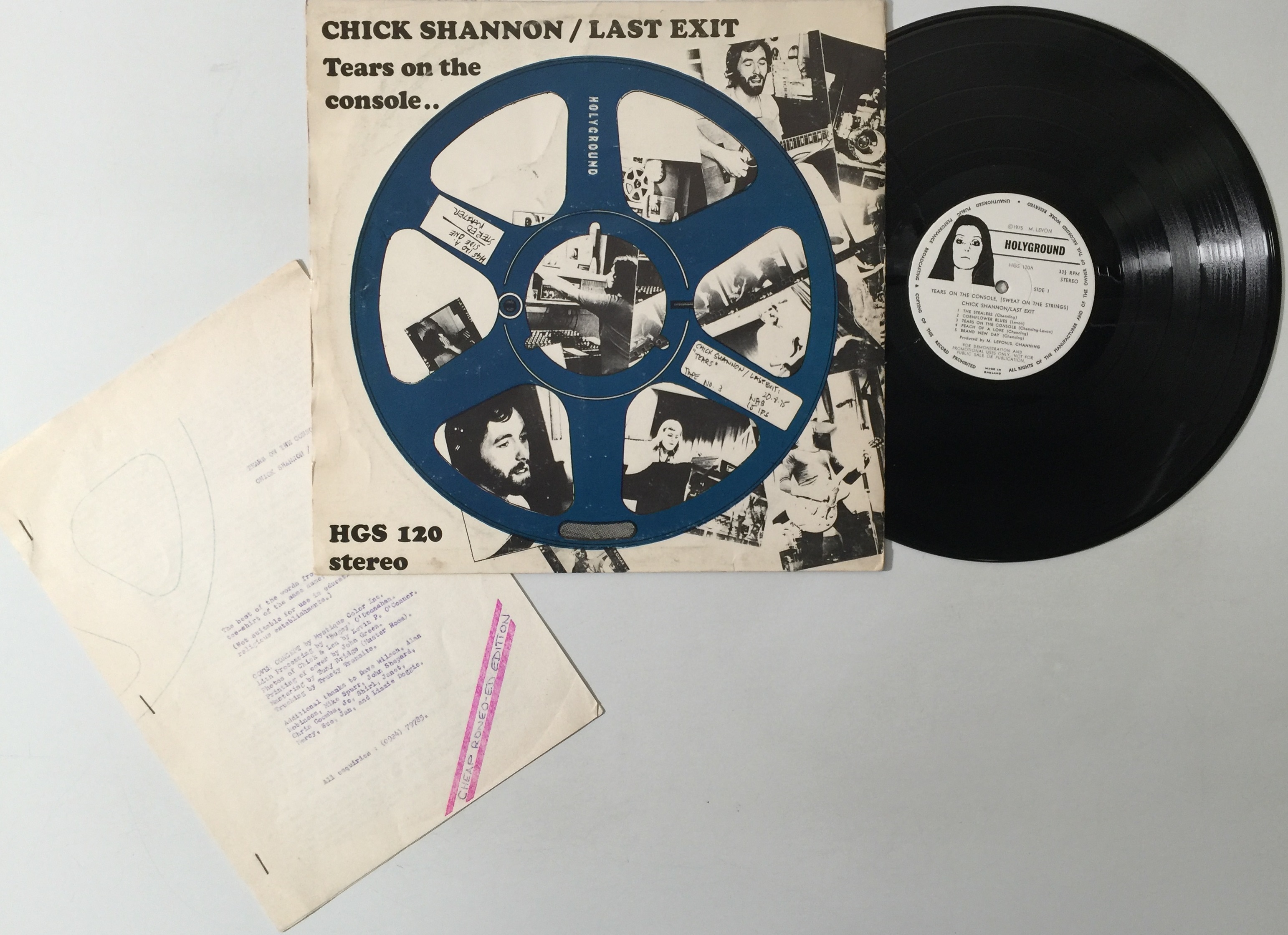 Lot 1261 - CHICK SHANNON & LAST EXIT - TEARS ON THE