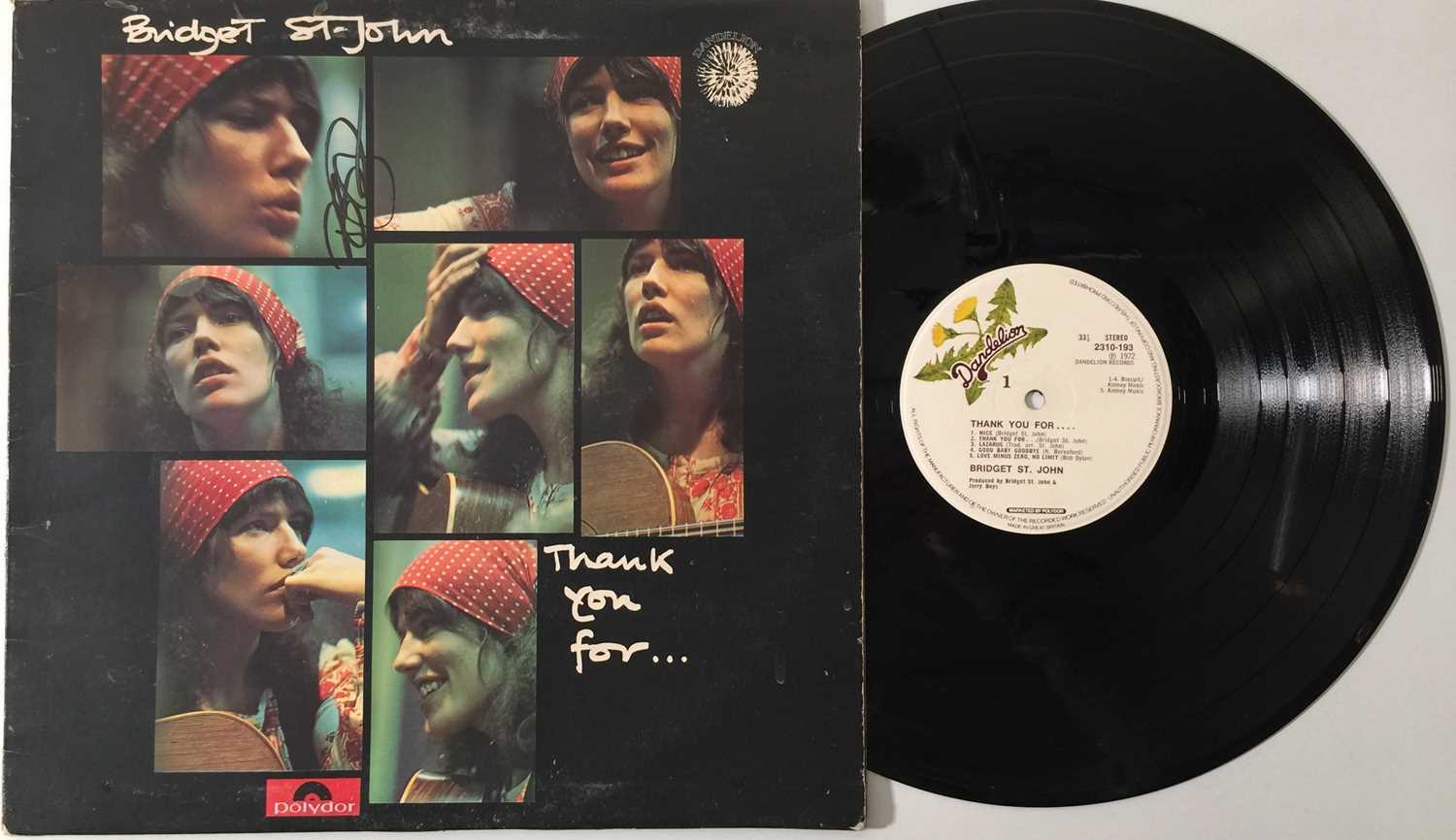 Lot 642 - BRIDGET ST. JOHN - THANK YOU FOR... LP
