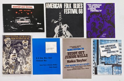 Lot 121 - PROGRAMMES - RARE FOLK AND BLUES.