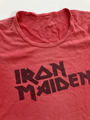 Lot 96 - IRON MAIDEN - FIRST TOUR T-SHIRT.