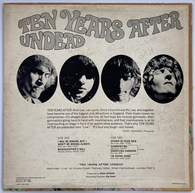 Lot 298 - TEN YEARS AFTER - SIGNED LP.