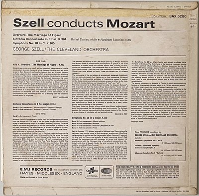 Lot 1106 - GEORGE SZELL - OVERTURE TO THE MARRIAGE OF FIGARO - SAX 5280 - TEST PRESSING