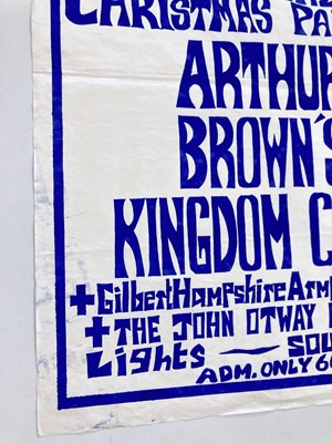 Lot 224 - ARTHUR BROWN'S KINGDOM COME - 1971 CONCERT POSTER.