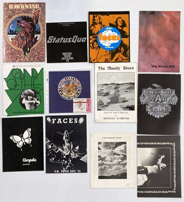 Lot 124 - ROCK / PROG CONCERT PROGRAMMES.