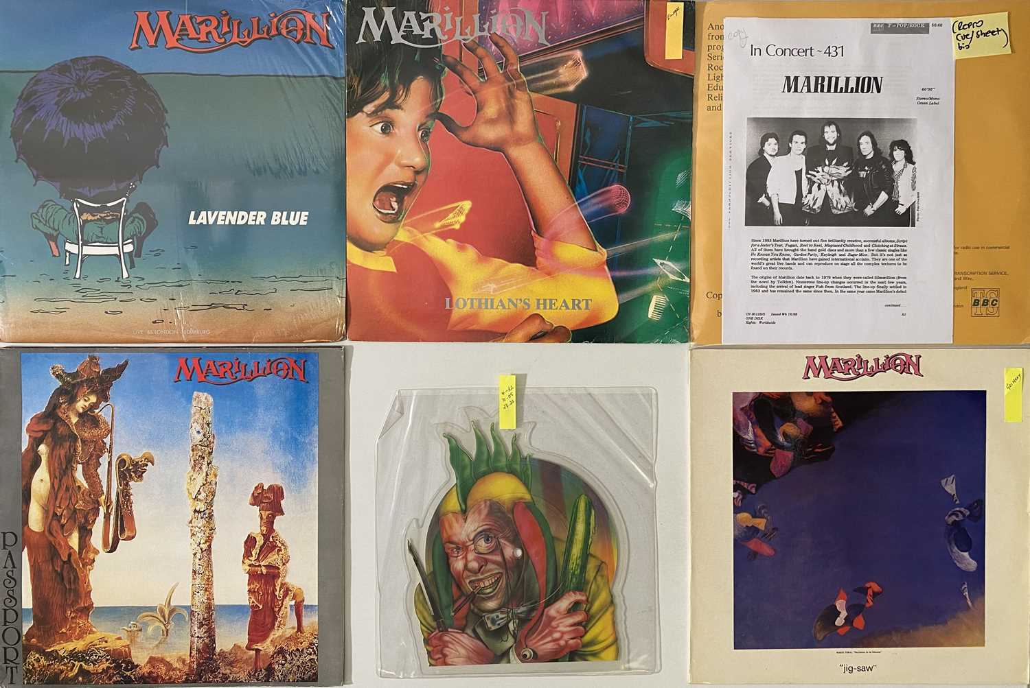 Lot 1068 - MARILLION - LP PACK (INC BBC TRANSCRIPTION)